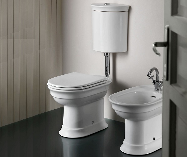 Set vas wc cu iesire verticala si rezervor la semi-inaltime HATRIA seria DOLCEVITA YXXN01 + Y0U301 Vase wc - vase wc