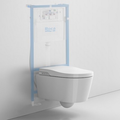 Rama incastrata pentru Smart Toilets,cu dubla comanda, Roca seria Duplo In-Wash 890090800 - detaliu 1