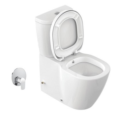 Set vas wc cu functie de bideu si rezervor alimentare inferioara Arc, Ideal Standard Connect E781701+E785601 - detaliu 4
