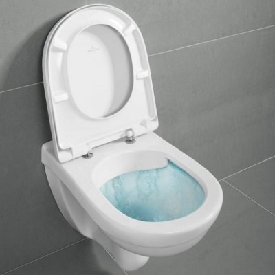 Set vas wc suspendat Direct Flush cu capac soft close Villeroy & Boch O Novo 5660HR01 - amb 5