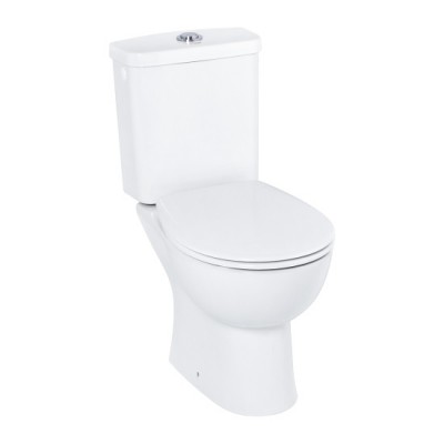 Set vas wc Rimless orizontal cu rezervor alimentare laterala si capac soft close  Grohe Bau Ceramic 39496000 b