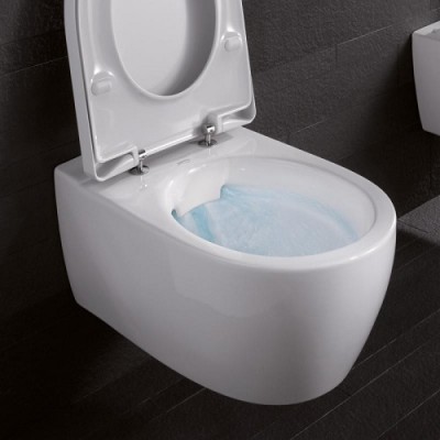 Set vas wc suspendat Rimfree, cu capac soft close, Geberit ICon 204060000+574950000 a
