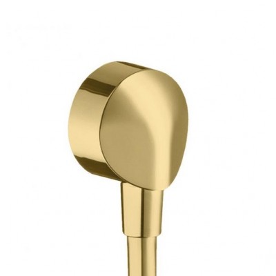 Cot de iesire Fixfit, pentru furtun de dus, auriu lucios (polished gold optic), Hansgrohe 27454990