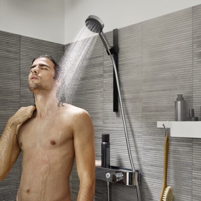 Para de dus mobila 105, 3 Jet Relaxation, crom, Hansgrohe Pulsify Select S 24110000 amb 