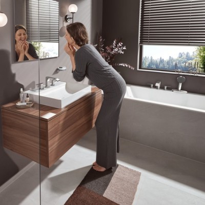 Para de dus mobila 105, 3 Jet Relaxation, crom, Hansgrohe Pulsify Select S 24110000 amb 1