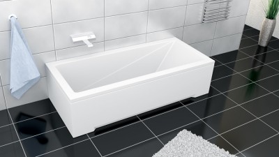 Set panouri pentru cada de baie dreptunghiulara, Besco Modern - amb 3