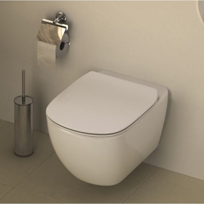 Vas WC suspendat cu fixare ascunsa AquaBlade Ideal Standard Tesi alb mat T0079V1 - amb 2