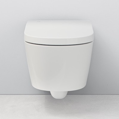 Set vas wc Smart suspendat Rimless, cu functie de bideu si capac soft close, Roca Inspira In-Wash 803060001 - amb 4