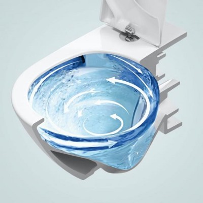 Vas wc suspendat Twist Flush, cu capac soft close, Villeroy & Boch Subway 3.0 4670TS01 - detaliu 6