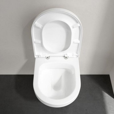 Vas wc suspendat Direct Flush, prindere ascunsa, cu capac soft close, Villeroy & Boch Arhitectura 4694HR01 - detaliu 2