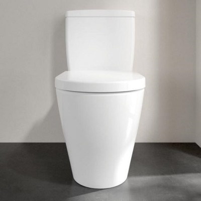 Set vas wc Direct Flush, cu rezervor alimentare laterala, Villeroy & Boch Avento 5644R001+77581101 - amb 2