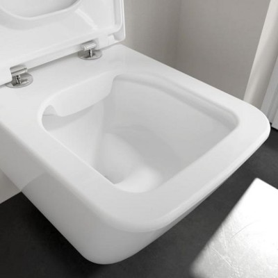 Vas wc suspendat Direct Flush, prindere ascunsa, alb, cu capac soft close, Villeroy & Boch Finion 4664R0R1+9M88S1R1 - amb 11