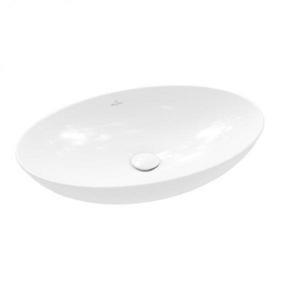 Lavoar pe blat oval, 62 cm, alb, Villeroy & Boch Loop & Friends 4A480001 - detaliu 1