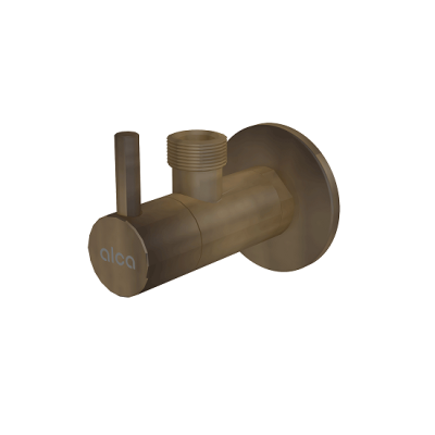 Robinet coltar, cu filtru, rotund 1/2 × 1/2, bronz, AlcaDrain ARV003-antic - detaliu