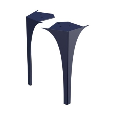 Set picioare fara 27.5 cm, pentru mobilier de baie 62 cm, Oristo Louis, bleumarin mat ORS50-A-NOF-62-14