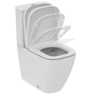Set vas wc Rimless, Compact, cu rezervor alimentare inferioara, Ideal Standard i.Life S T500001+T473501 - detaliu