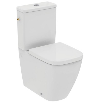 Set vas wc Rimless, Compact, cu rezervor alimentare laterala, Ideal Standard i.Life S T500001+T499801