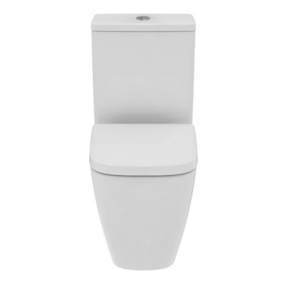 Set vas wc Rimless, Compact, cu rezervor alimentare laterala si capac normal, Ideal Standard i.Life S T500001+T499801+T473601 - detaliu 2