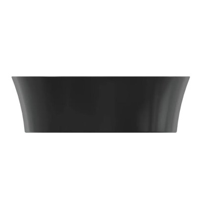 Lavoar pe blat oval 60 cm, fara preaplin, negru mat (silk black), Ideal Standard Ipalyss E1396V3 - detaliu 3