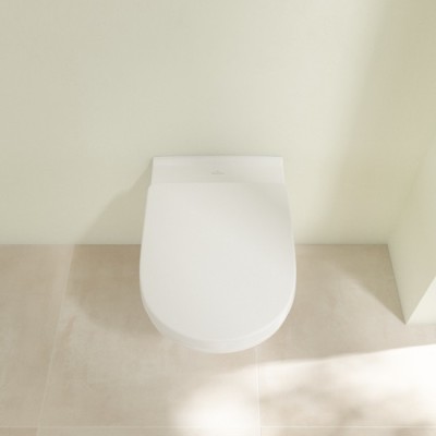 Set vas wc suspendat Direct Flush cu capac soft close Villeroy & Boch O Novo 5660HR01 - detaliu 2