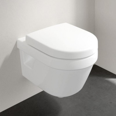 Set vas wc suspendat Compact cu capac soft close Villeroy & Boch seria Arhitectura 4687HR01 - amb 1
