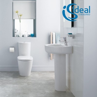Set vas wc cu functie de bideu si rezervor alimentare laterala Arc, Ideal Standard Connect E781701+E78 6101 - amb 2