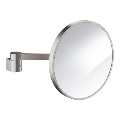 Oglinda cosmetica rotunda 20 cm , crom mat (supersteel), Grohe Selection 41077DC0