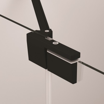 Balamale cu mecanism de ridicare - coborare pentru usa, cu bara stabilizatoare, negru mat