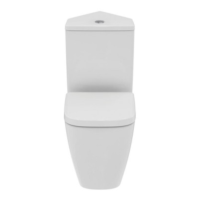 Set vas wc Rimless, cu rezervor de colt si capac normal subtire, Ideal Standard i.Life S T459601+T520101+T532801 - detaliu 2