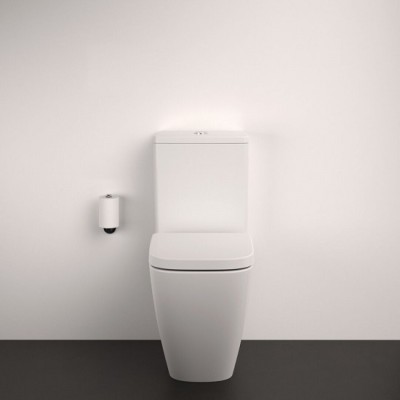 Set vas wc Rimless, Compact, cu rezervor alimentare inferioara, Ideal Standard i.Life S T459601+T473501 - amb 2