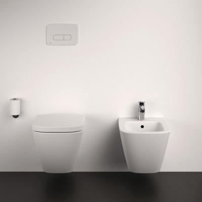 Vas wc suspendat Rimless, Compact, cu capac normal, Ideal Standard i.Life T459201+T473601 - amb 5