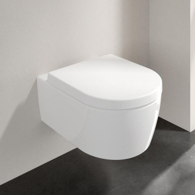 Set vas wc suspendat Direct Flush, cu capac soft close, Villeroy & Boch Avento 5656HR01 - amb 2