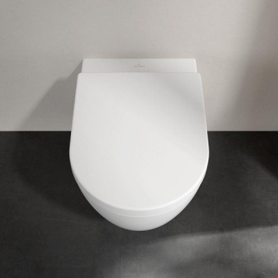 Set vas wc suspendat Direct Flush, cu capac soft close, Villeroy & Boch Avento 5656HR01 - amb 4