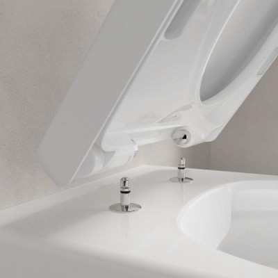 Set vas wc suspendat Direct Flush, cu capac soft close, Villeroy & Boch Avento 5656HR01 - detaliu 4