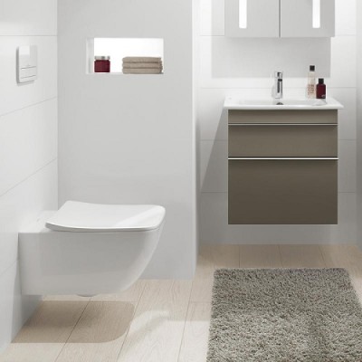 Vas wc suspendat Direct Flush, cu capac soft close subtire Villeroy & Boch Venticello 4611RS01 - amb 2