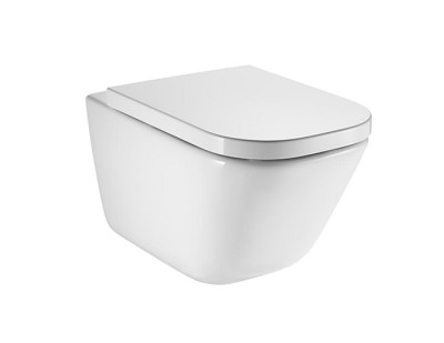 Capac soft close vas wc Compact, din Supralit, cu sistem Easy Remove- Square, Roca The Gap 80173200B - detaliu 2