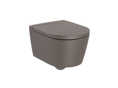 Vas wc suspendat Rimless, Compact, Roca Inspira Round, coffee 346528660