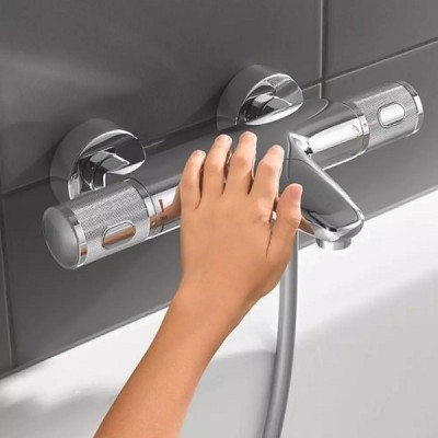 Baterie cada dus, termostatata, crom lucios, Grohe Grohtherm 1000 Performance 34830000 - amb 2