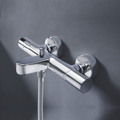 Grohe Grohtherm 800, Baterie cada dus termostatata, crom, 34766000 - amb 1