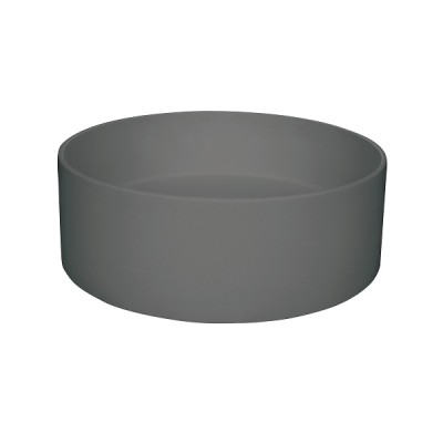 Lavoar baie granit compozit, rotund Ø36 cm, cu montaj pe blat, antracit metalic, Deante Silia CQS_TU4S - detaliu 3