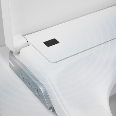 Set vas wc Smart suspendat Rimless, cu rezervor pozitionat in vas, cu functie de bideu si capac soft close, Roca Inspira In-Wash, In-tank 803094001 - detaliu 6