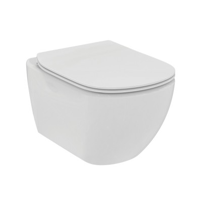 Vas wc suspendat Rimless, cu functie de bideu si fixare ascunsa, alb, Ideal Standard Tesi T558801 - detaliu 1