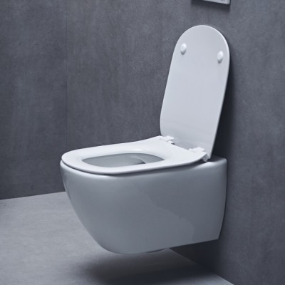 Capac vas wc subtire, inchidere normala, alb, Ideal Standard Tesi T552101 - amb 1