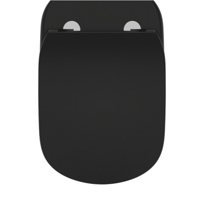 Capac soft close subtire, pentru vas wc, negru, Ideal Standard Tesi  T5522V3 - detaliu 4