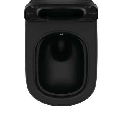 Vas wc suspendat Rimless, cu functie de bideu si fixare ascunsa, cu capac soft close, negru, Ideal Standard Tesi T5588V3+T5522V3 - detaliu 3
