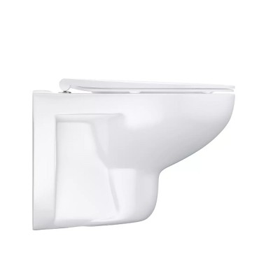 Set vas wc suspendat Rimless, cu capac subtire soft close, Grohe Bau Ceramic 39899000 - detaliu 3