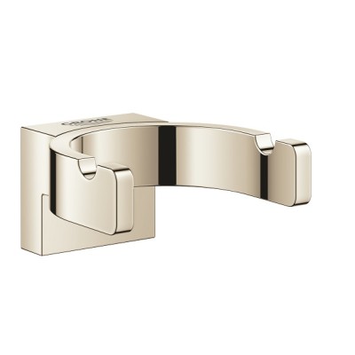 Cuier dublu baie, fixare ascunsa, bronz lucios (polished nickel), Grohe Selection 41049BE0