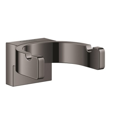 Cuier dublu baie, fixare ascunsa, antracit lucios (hard graphite), Grohe Selection 41049A00