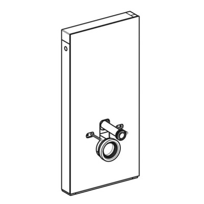 Modul sanitar pentru vas wc suspendat, 101 cm, panou frontal din sticla gri nisipiu, Geberit Monolith 131.021.JL.5 - tech