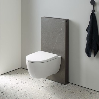 Modul sanitar pentru vas wc suspendat, 101 cm, panou frontal din piatra imitatie ardezie, Geberit Monolith 131.021.00.5